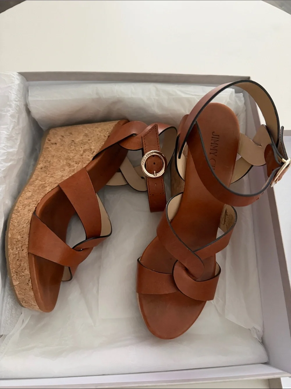Jimmy Choo Aleili Wedge Sandals size 40